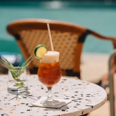Sunset cocktails at A. Cliff Kitchen