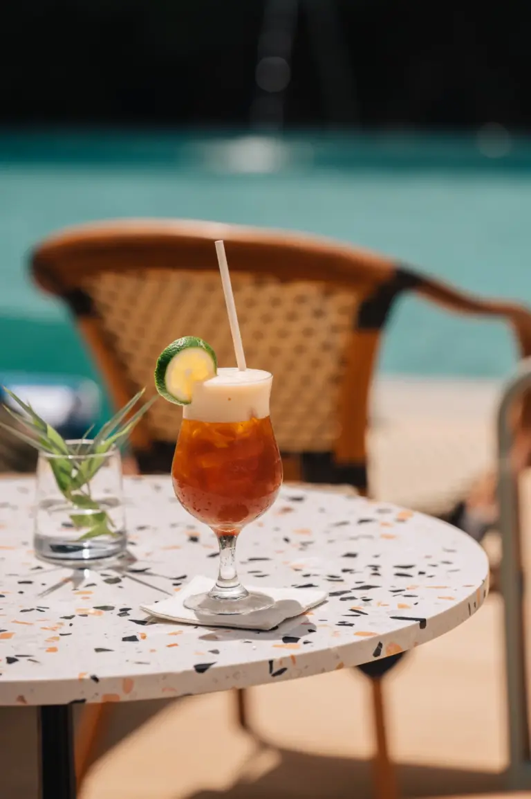 Sunset cocktails at A. Cliff Kitchen