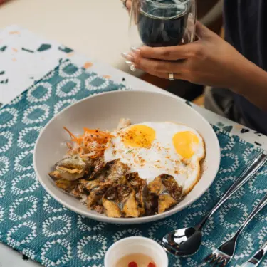 Filipino breakfast plate at A. Cliff Kitchen