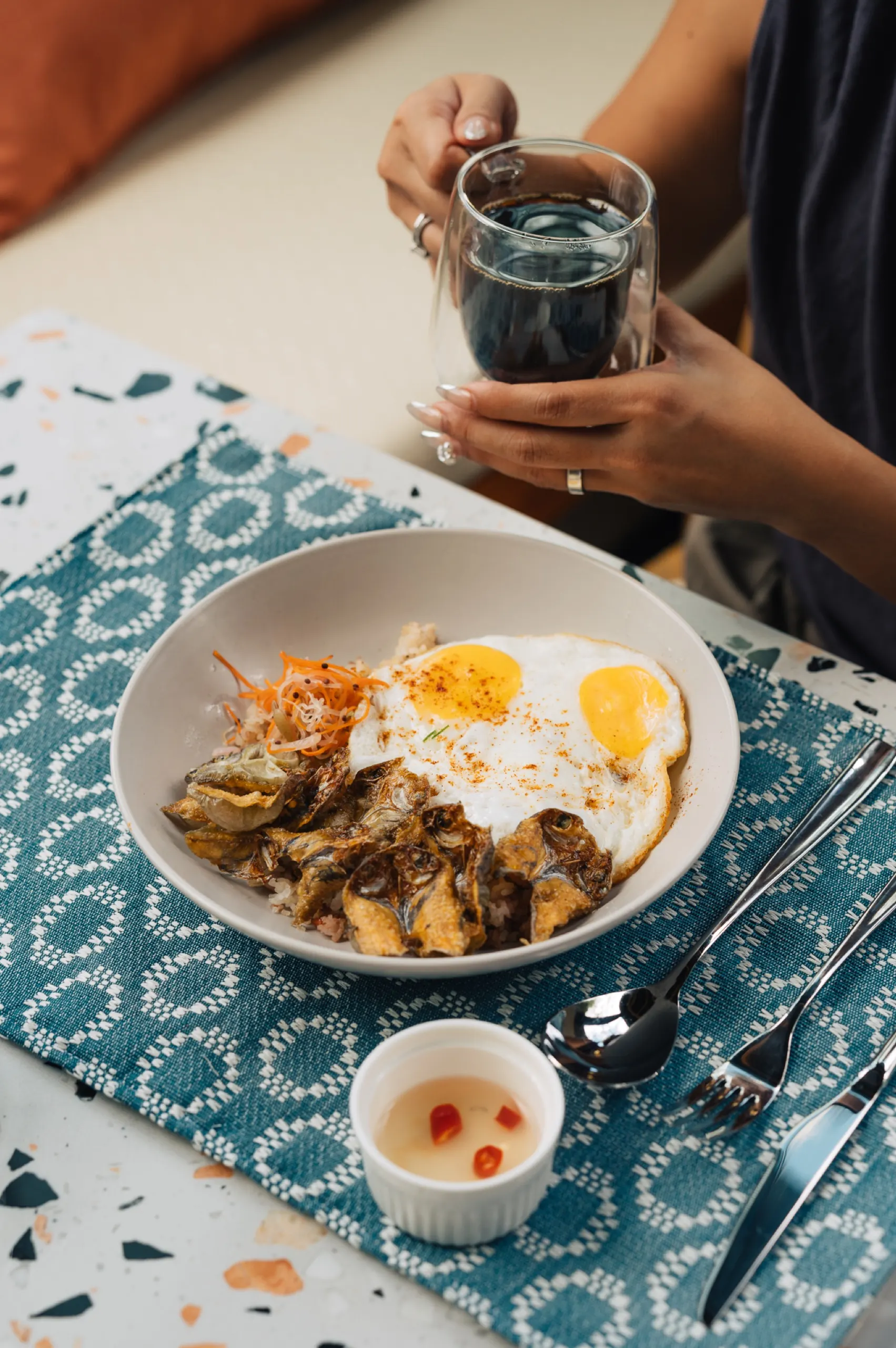 Filipino breakfast plate at A. Cliff Kitchen