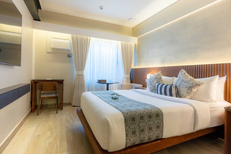 Deluxe Queen room interior at Amari by Vivere in El Nido